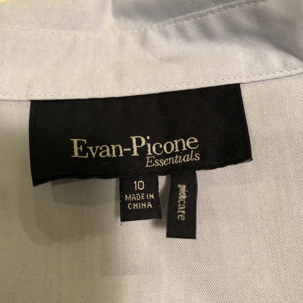 Classic Light Blue Button Down Blouse - image 3